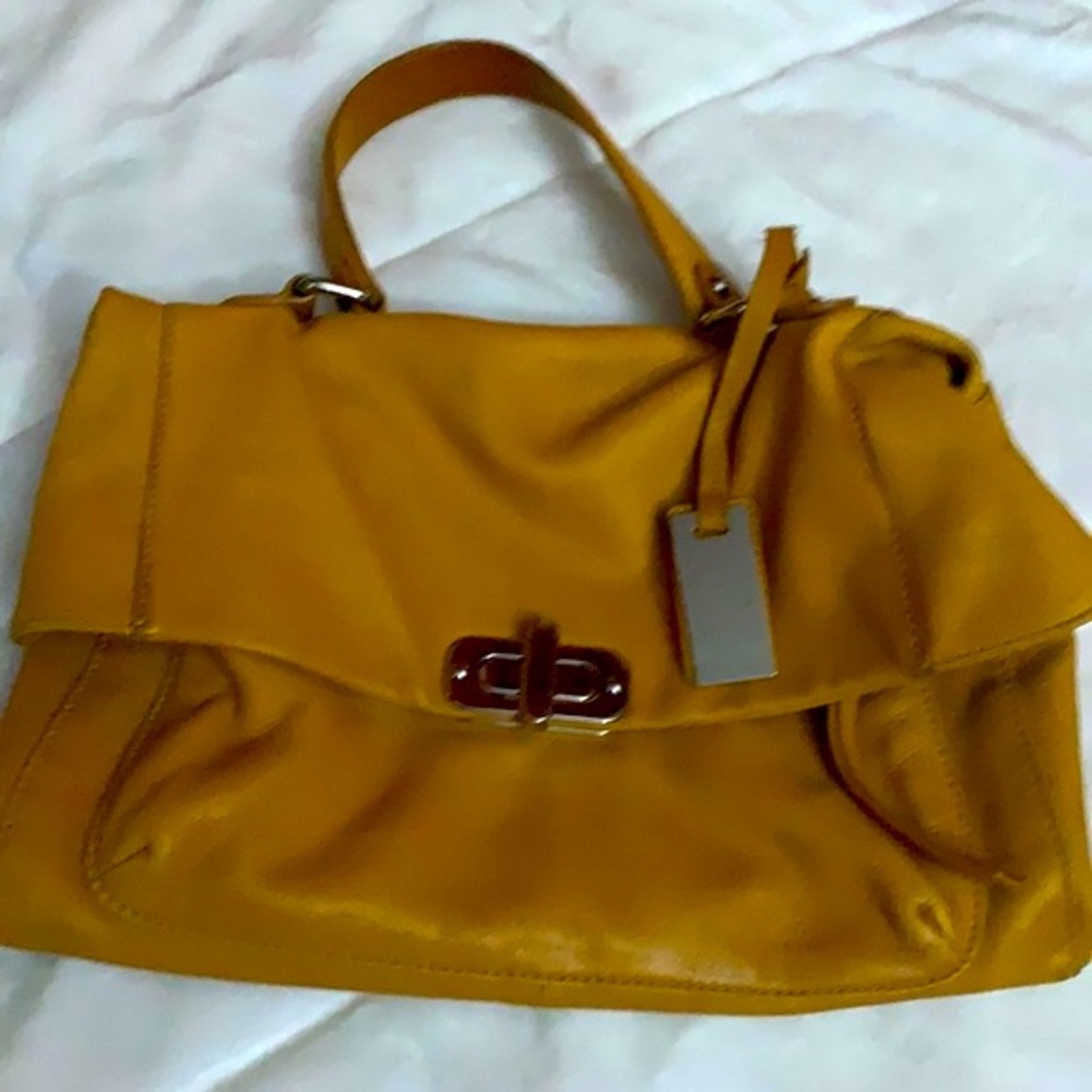Tarnish minimalist leather bag